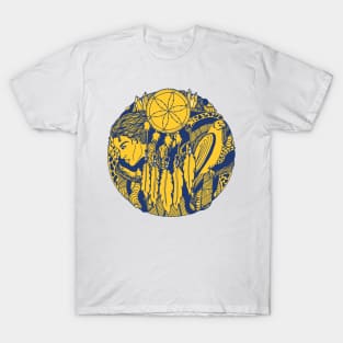 Navy Gold Dream Falcon T-Shirt